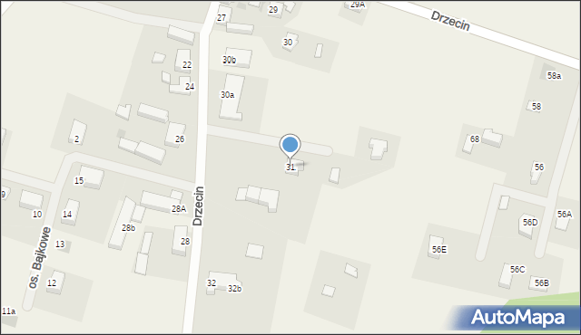 Drzecin, Drzecin, 31, mapa Drzecin