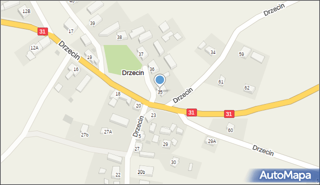 Drzecin, Drzecin, 35, mapa Drzecin