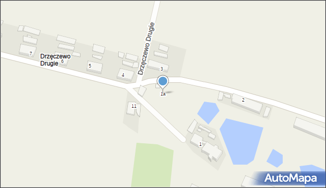 Drzęczewo Drugie, Drzęczewo Drugie, 1a, mapa Drzęczewo Drugie
