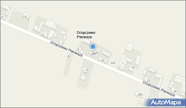 Drzęczewo Pierwsze, Drzęczewo Pierwsze, 10A, mapa Drzęczewo Pierwsze