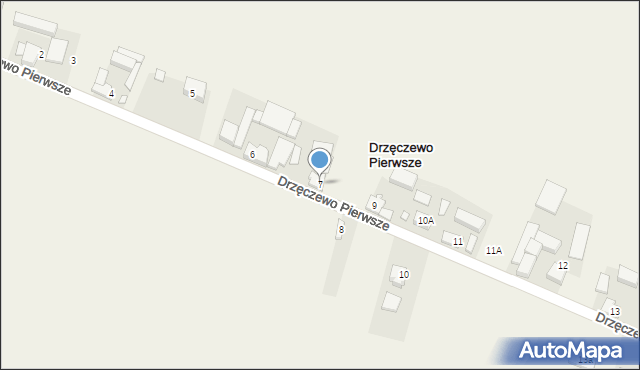 Drzęczewo Pierwsze, Drzęczewo Pierwsze, 7, mapa Drzęczewo Pierwsze