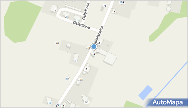 Drzemlikowice, Drzemlikowice, 14, mapa Drzemlikowice