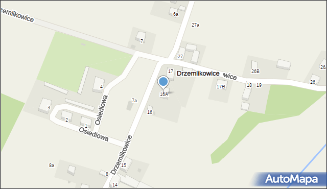 Drzemlikowice, Drzemlikowice, 16A, mapa Drzemlikowice