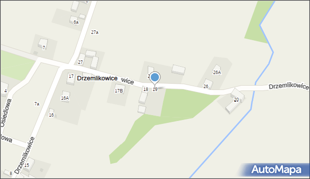 Drzemlikowice, Drzemlikowice, 19, mapa Drzemlikowice