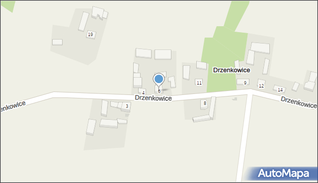 Drzenkowice, Drzenkowice, 6, mapa Drzenkowice
