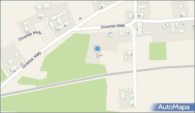 Drzeńsk Mały, Drzeńsk Mały, 11, mapa Drzeńsk Mały