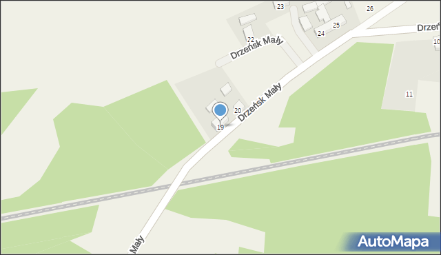 Drzeńsk Mały, Drzeńsk Mały, 19, mapa Drzeńsk Mały