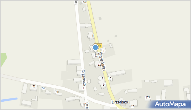 Drzeńsko, Drzeńsko, 11/2, mapa Drzeńsko