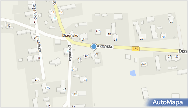 Drzeńsko, Drzeńsko, 29A, mapa Drzeńsko