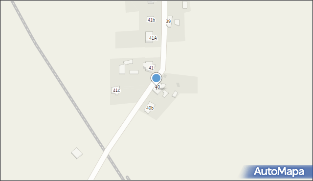 Drzeńsko, Drzeńsko, 40a, mapa Drzeńsko