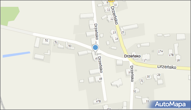 Drzeńsko, Drzeńsko, 49a, mapa Drzeńsko