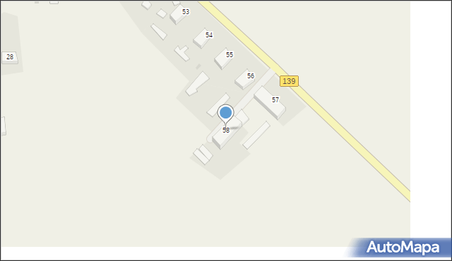 Drzeńsko, Drzeńsko, 58, mapa Drzeńsko