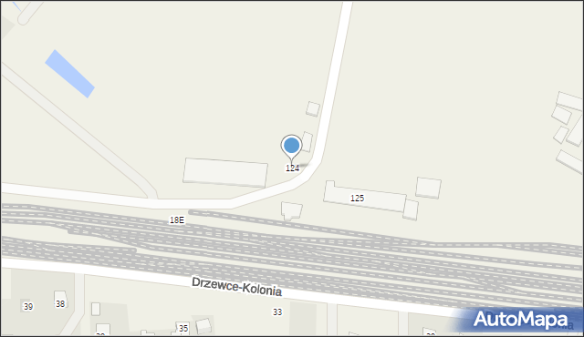 Drzewce, Drzewce, 124, mapa Drzewce