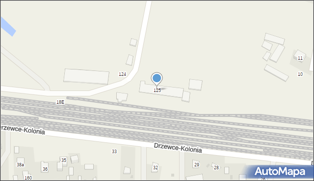 Drzewce, Drzewce, 125, mapa Drzewce