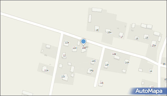 Drzewce, Drzewce, 14b, mapa Drzewce