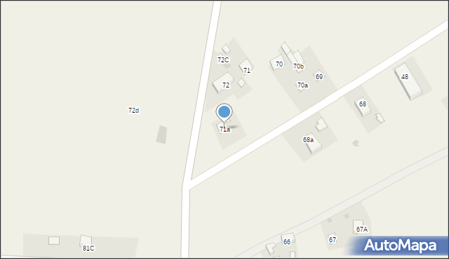 Drzewce, Drzewce, 71a, mapa Drzewce