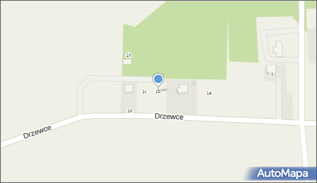 Drzewce, Drzewce, 1b, mapa Drzewce
