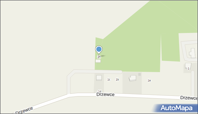Drzewce, Drzewce, 1h, mapa Drzewce