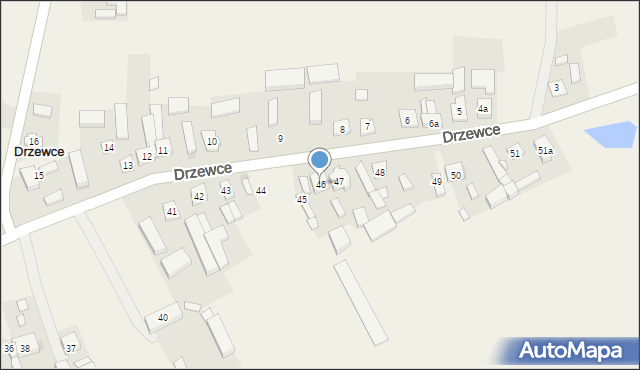 Drzewce, Drzewce, 46, mapa Drzewce