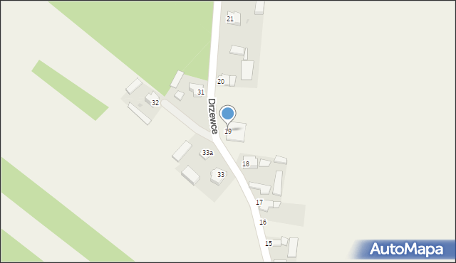 Drzewce, Drzewce, 19, mapa Drzewce