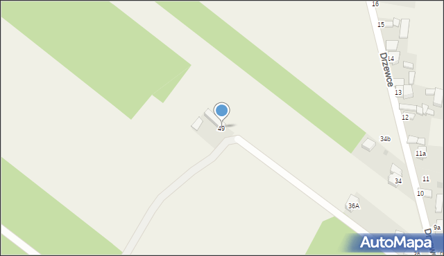 Drzewce, Drzewce, 49, mapa Drzewce