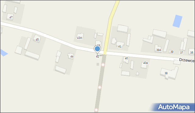 Drzewce, Drzewce, 42, mapa Drzewce