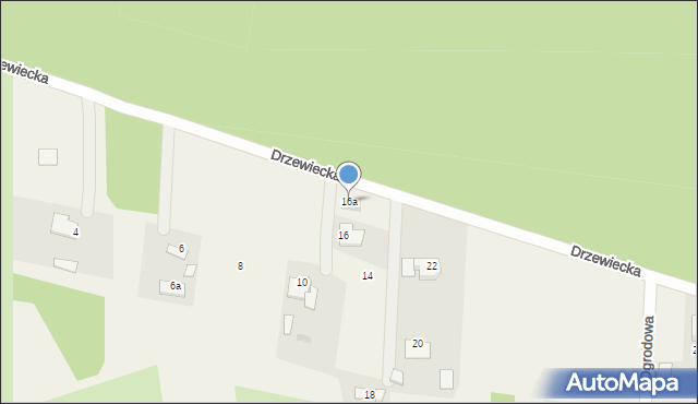 Drzewce, Drzewiecka, 16a, mapa Drzewce
