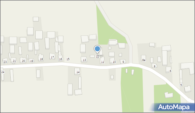 Drzewce, Drzewce, 12, mapa Drzewce