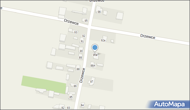 Drzewce, Drzewce, 90a, mapa Drzewce