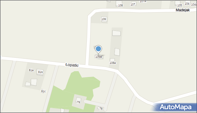 Drzewce-Kolonia, Drzewce-Kolonia, 109a, mapa Drzewce-Kolonia