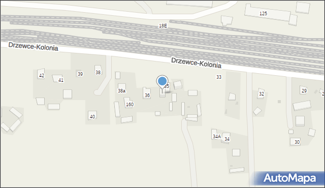 Drzewce-Kolonia, Drzewce-Kolonia, 35A, mapa Drzewce-Kolonia