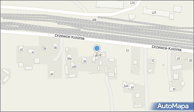 Drzewce-Kolonia, Drzewce-Kolonia, 36a, mapa Drzewce-Kolonia