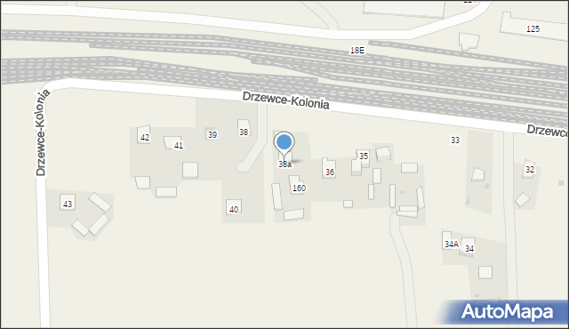 Drzewce-Kolonia, Drzewce-Kolonia, 38a, mapa Drzewce-Kolonia