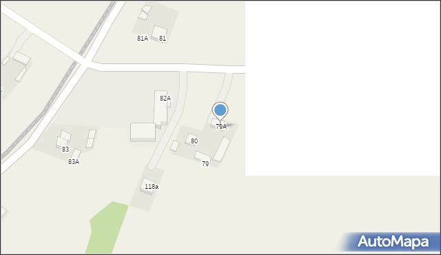 Drzewce-Kolonia, Drzewce-Kolonia, 79A, mapa Drzewce-Kolonia