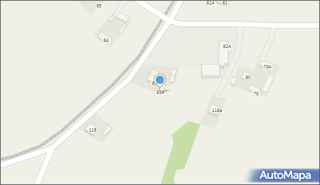 Drzewce-Kolonia, Drzewce-Kolonia, 83A, mapa Drzewce-Kolonia