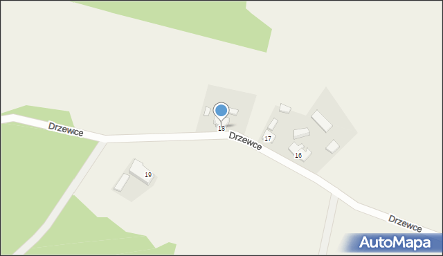 Drzewce Kolonia, Drzewce Kolonia, 18, mapa Drzewce Kolonia