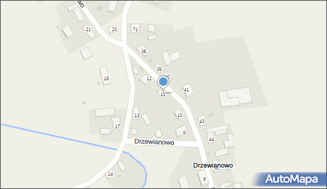 Drzewianowo, Drzewianowo, 11, mapa Drzewianowo