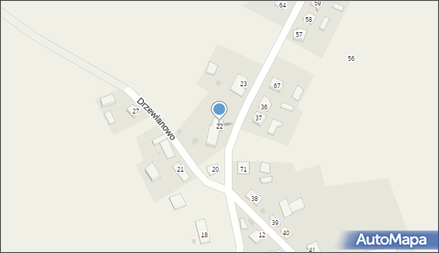 Drzewianowo, Drzewianowo, 22, mapa Drzewianowo