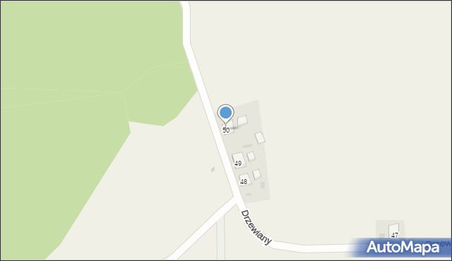 Drzewiany, Drzewiany, 50, mapa Drzewiany