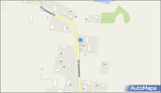 Drzewiany, Drzewiany, 64, mapa Drzewiany