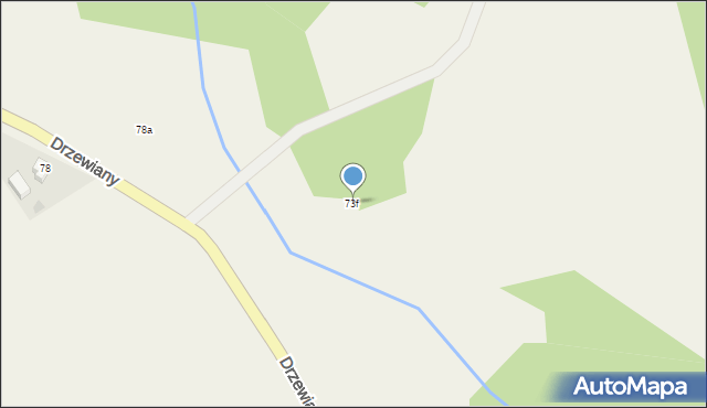 Drzewiany, Drzewiany, 73f, mapa Drzewiany