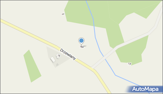 Drzewiany, Drzewiany, 78a, mapa Drzewiany