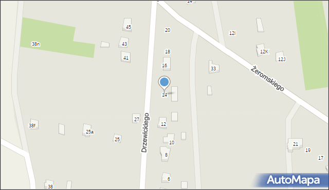 Drzewica, Drzewickiego Macieja, prymasa, 14, mapa Drzewica
