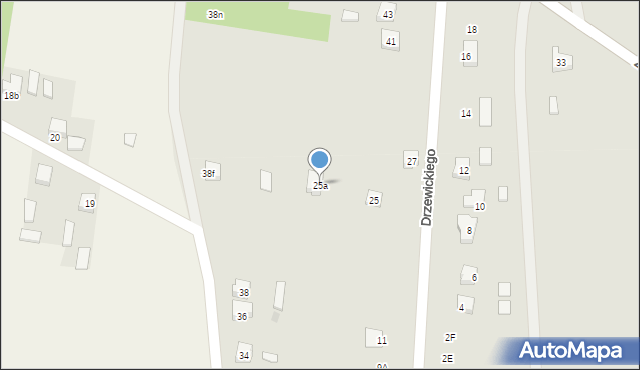 Drzewica, Drzewickiego Macieja, prymasa, 25a, mapa Drzewica