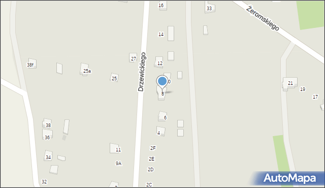 Drzewica, Drzewickiego Macieja, prymasa, 8, mapa Drzewica