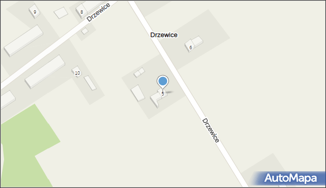 Drzewice, Drzewice, 5, mapa Drzewice