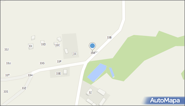 Drzewociny, Drzewociny, 33A, mapa Drzewociny
