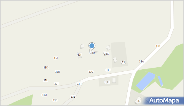 Drzewociny, Drzewociny, 33D, mapa Drzewociny