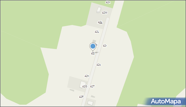 Drzewociny, Drzewociny, 42j, mapa Drzewociny