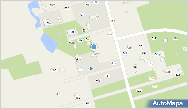 Drzewociny, Drzewociny, 48, mapa Drzewociny